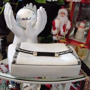 Elegant White and Black Women's Bag